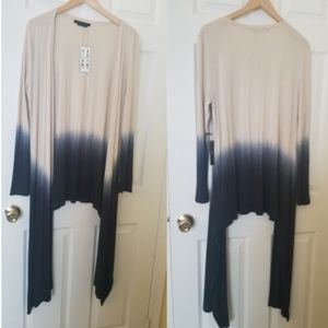 BCBGMaxAzria Ombre Waterfall  thin Cardigan